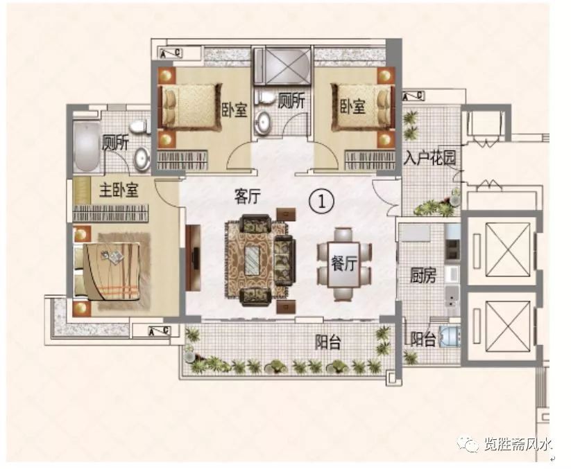 中小户型住宅风水布局与理气的新难题就出现了