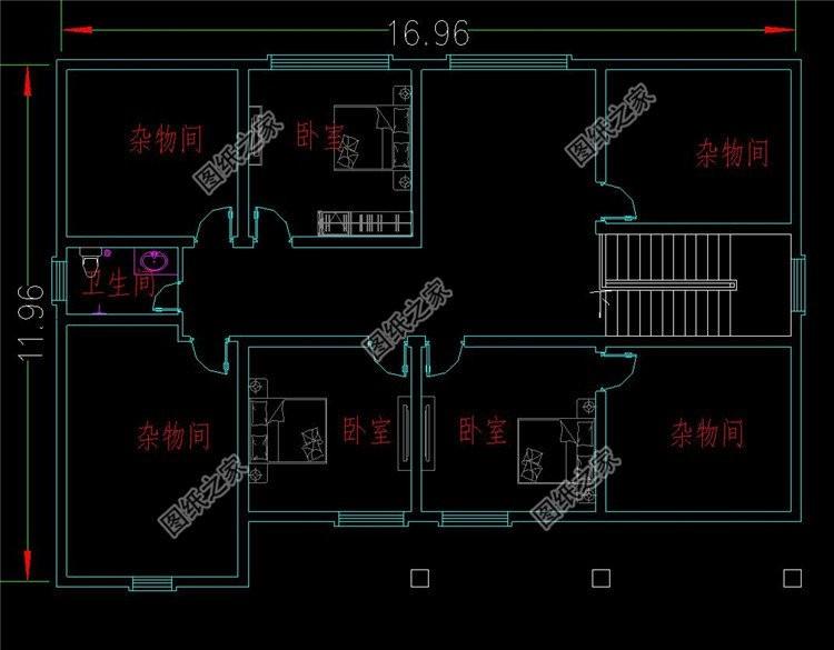 16米南北12米户型图，你家想建几层？