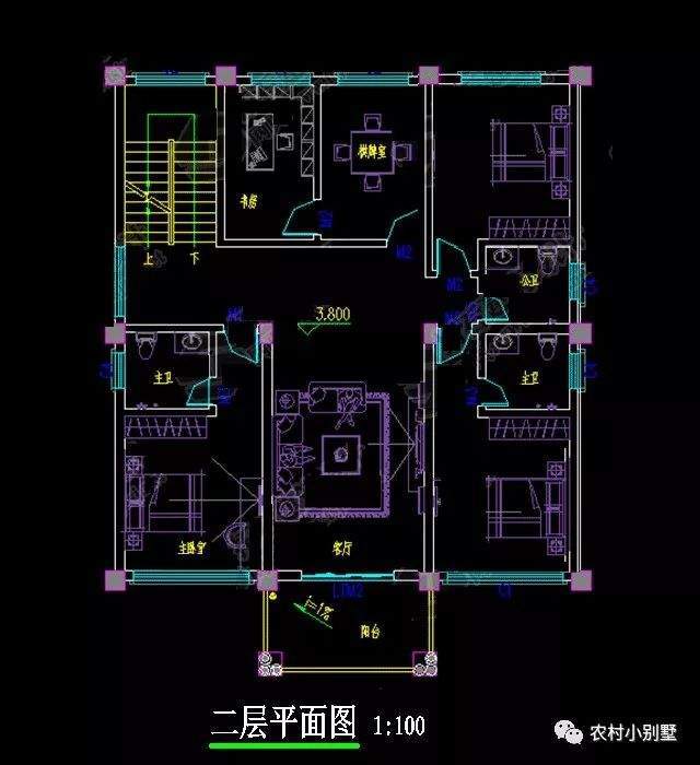 30款三层农村自建房别墅，二层三层都有