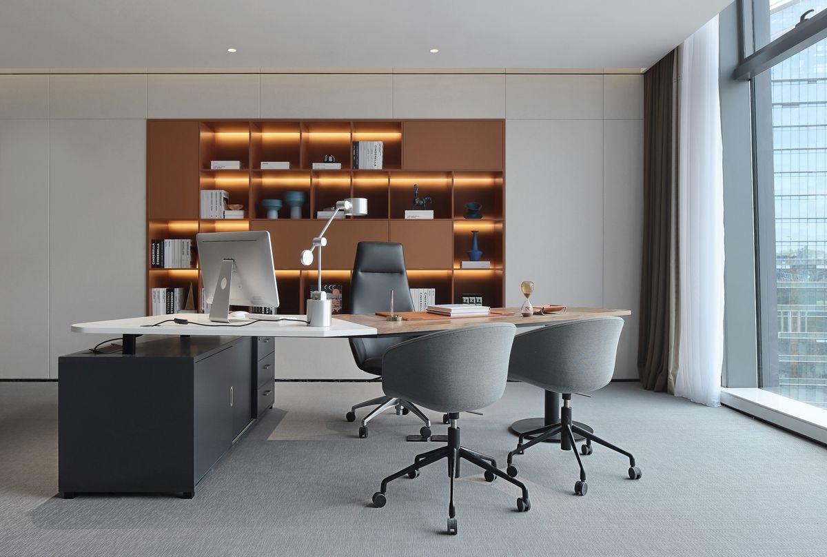 600平米温馨书香办公室重新设计和装修的风水方案
