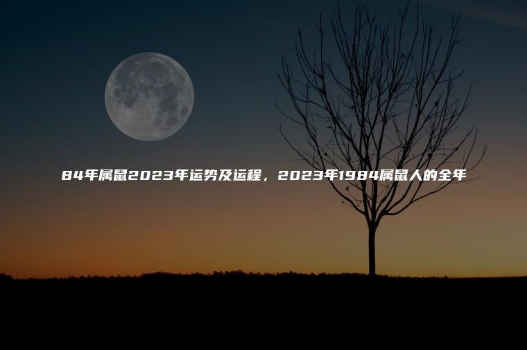 84年属鼠2023年运势及运程，2023年1984属鼠人的全年