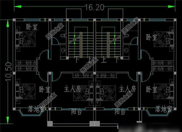 三款单户75平左右双拼别墅设计图以及户型图