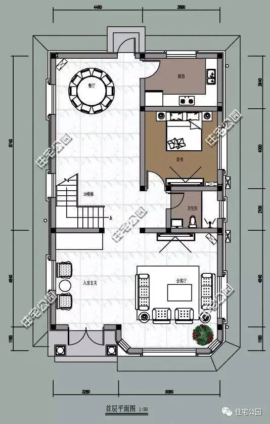 5款8米面宽的自建房户型，希望能有您喜欢的！